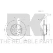 Jeu de 2 disques de frein avant NK 202365 - Visuel 3