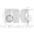 Jeu de 2 disques de frein avant NK 202523 - Visuel 3