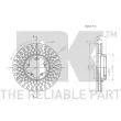 Jeu de 2 disques de frein avant NK 202589 - Visuel 3