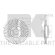 Jeu de 2 disques de frein avant NK 202592 - Visuel 3