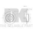Jeu de 2 disques de frein arrière NK 202643 - Visuel 3