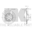 Jeu de 2 disques de frein avant NK 203017 - Visuel 3