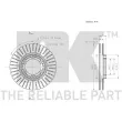 Jeu de 2 disques de frein avant NK 203051 - Visuel 3