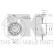 Jeu de 2 disques de frein avant NK 203303 - Visuel 3