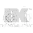 Jeu de 2 disques de frein arrière NK 2033101 - Visuel 3