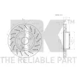 Jeu de 2 disques de frein avant NK 2033102 - Visuel 3