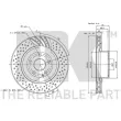 Jeu de 2 disques de frein avant NK 203380 - Visuel 3