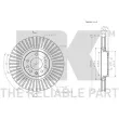 Jeu de 2 disques de frein avant NK 203673 - Visuel 3