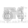 Jeu de 2 disques de frein avant NK 203909 - Visuel 3