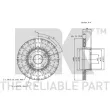 Jeu de 2 disques de frein avant NK 203921 - Visuel 3