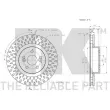 Jeu de 2 disques de frein avant NK 203966 - Visuel 3