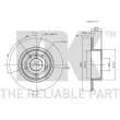 Jeu de 2 disques de frein arrière NK 204019 - Visuel 3