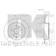 Jeu de 2 disques de frein arrière NK 204031 - Visuel 3