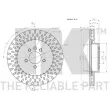 Jeu de 2 disques de frein avant NK 204037 - Visuel 3