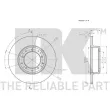 Jeu de 2 disques de frein arrière NK 204039 - Visuel 3
