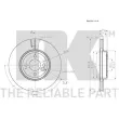 Jeu de 2 disques de frein avant NK 204040 - Visuel 3