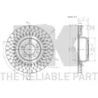 Jeu de 2 disques de frein avant NK 204044 - Visuel 3