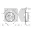 Jeu de 2 disques de frein arrière NK 204047 - Visuel 3