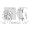 Jeu de 2 disques de frein avant NK 204409 - Visuel 3