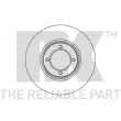 Jeu de 2 disques de frein avant NK 204508 - Visuel 1