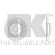 Jeu de 2 disques de frein avant NK 2045108 - Visuel 3