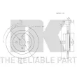 Jeu de 2 disques de frein arrière NK 2045111 - Visuel 3