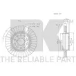 Jeu de 2 disques de frein arrière NK 2045113 - Visuel 3