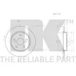 Jeu de 2 disques de frein arrière NK 2045123 - Visuel 3