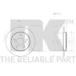 Jeu de 2 disques de frein arrière NK 2045124 - Visuel 3