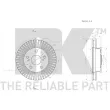 Jeu de 2 disques de frein avant NK 2045138 - Visuel 3
