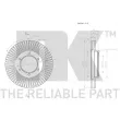 Jeu de 2 disques de frein avant NK 2045153 - Visuel 3