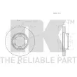 Jeu de 2 disques de frein avant NK 2045154 - Visuel 3