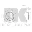 Jeu de 2 disques de frein arrière NK 2045158 - Visuel 3