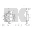 Jeu de 2 disques de frein avant NK 2045163 - Visuel 3