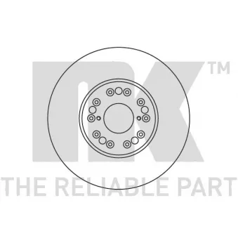 Jeu de 2 disques de frein avant NK 2045165
