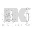 Jeu de 2 disques de frein avant NK 2045175 - Visuel 3