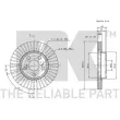 Jeu de 2 disques de frein avant NK 204539 - Visuel 3
