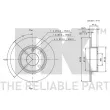 Jeu de 2 disques de frein avant NK 204706 - Visuel 3