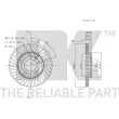 Jeu de 2 disques de frein avant NK 2047101 - Visuel 3