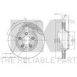 Disque de frein avant gauche NK 2047103 - Visuel 3