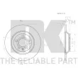 Jeu de 2 disques de frein arrière NK 2047148 - Visuel 3