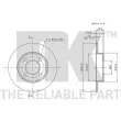 Jeu de 2 disques de frein arrière NK 204748 - Visuel 3
