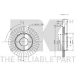 Jeu de 2 disques de frein avant NK 204750 - Visuel 3