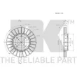 Jeu de 2 disques de frein avant NK 204785 - Visuel 3
