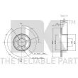 Jeu de 2 disques de frein avant NK 204806 - Visuel 2