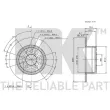 Jeu de 2 disques de frein arrière NK 204807 - Visuel 3