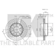 Jeu de 2 disques de frein avant NK 204828 - Visuel 3