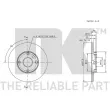 Jeu de 2 disques de frein avant NK 205102 - Visuel 2