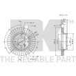 Jeu de 2 disques de frein avant NK 205206 - Visuel 3