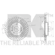 Jeu de 2 disques de frein avant NK 205231 - Visuel 3